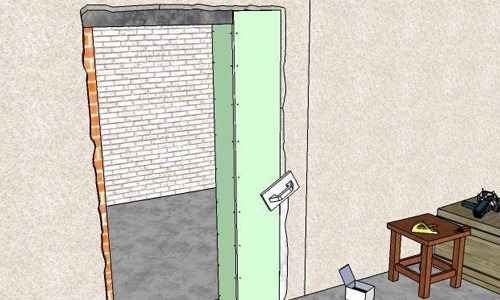 Как заделать фрамугу над межкомнатной дверью гипсокартоном