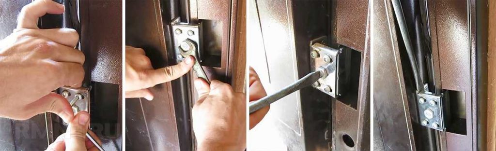 как отрегулировать металлическую дверь